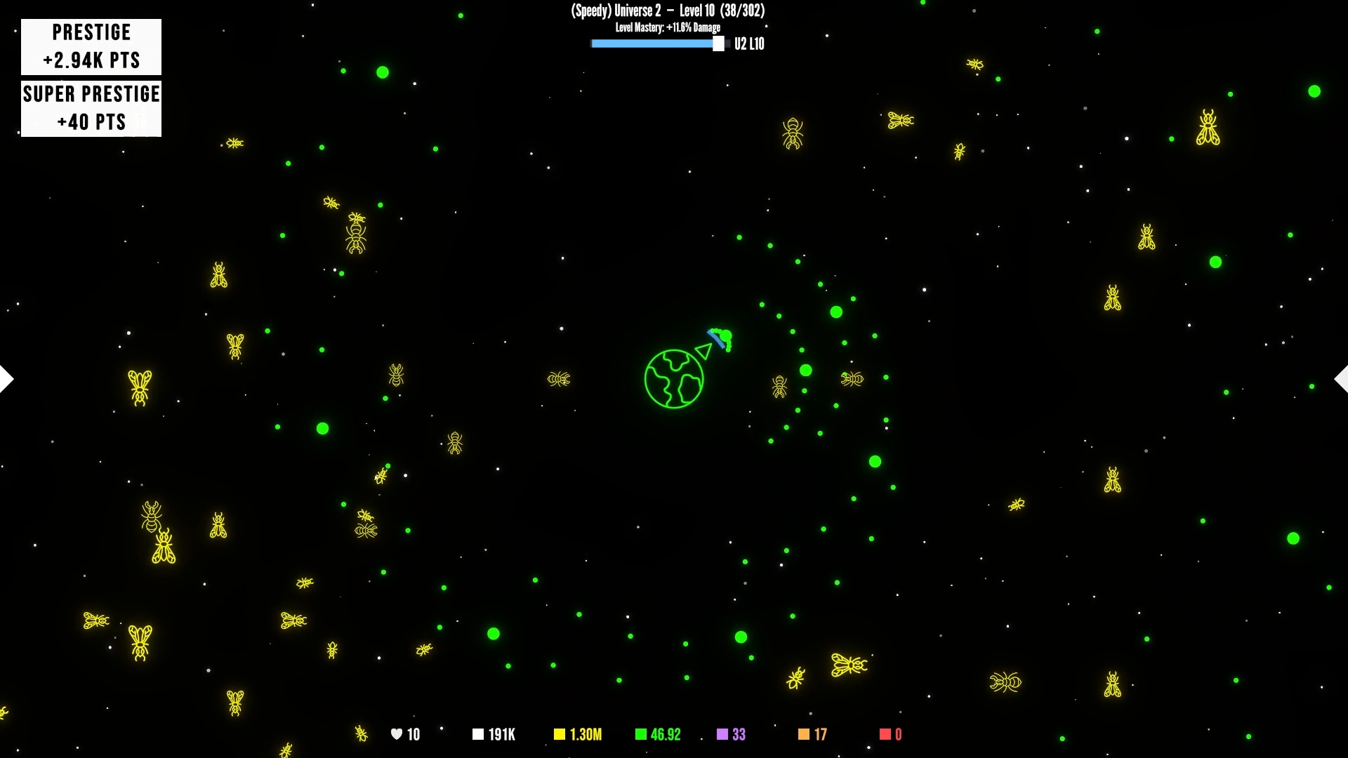 Hive Fall gameplay — the swarm closes in
